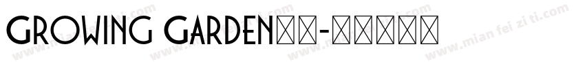 Growing Garden字体字体转换